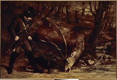 Der deutsche Jäger von Gustave Courbet