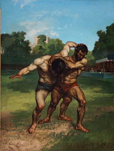 Die Ringer von Gustave Courbet