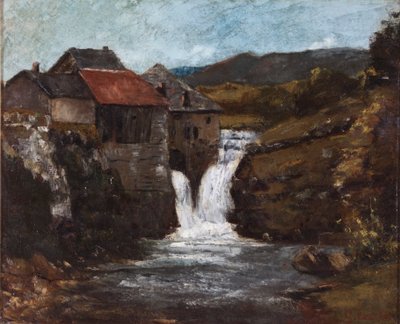 Die Mühle in Orbe, 1839-1877 von Gustave Courbet