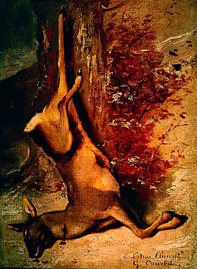 Das Reh, 1876 von Gustave Courbet