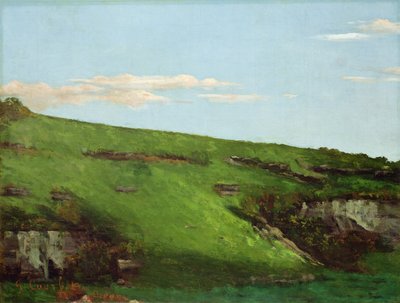 Wiesenhang bei Ornans, 1862 von Gustave Courbet