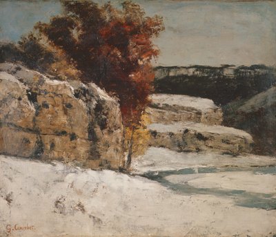 Winterlandschaft, 1865-70 von Gustave Courbet