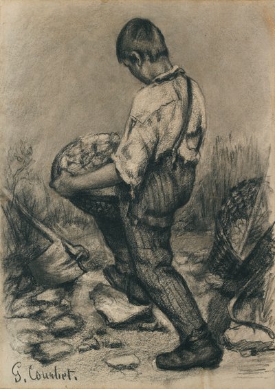 Junger Steinebrecher, ca. 1864-1865 von Gustave Courbet