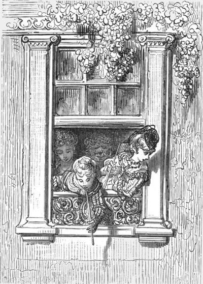 Eine Balkonszene, 1872 von Gustave Dore