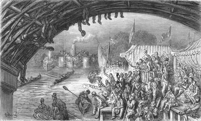 Barnes Bridge, 1872 von Gustave Dore