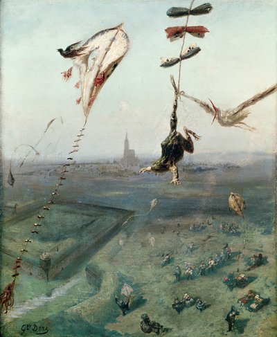 Zwischen Himmel und Erde von Gustave Dore