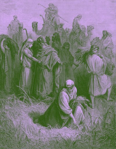 Boas und Ruth - Bibel von Gustave Dore