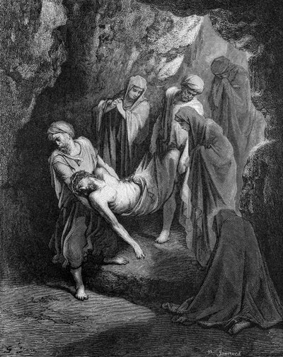 Begräbnis von Jesus von Gustave Dore