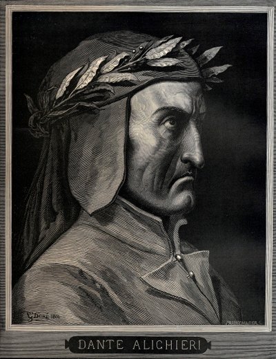 Dante Alighieri 1265-1321, 1860 von Gustave Dore