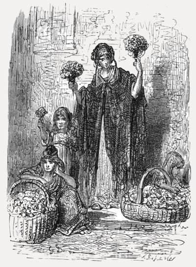Blumenmädchen von Gustave Dore