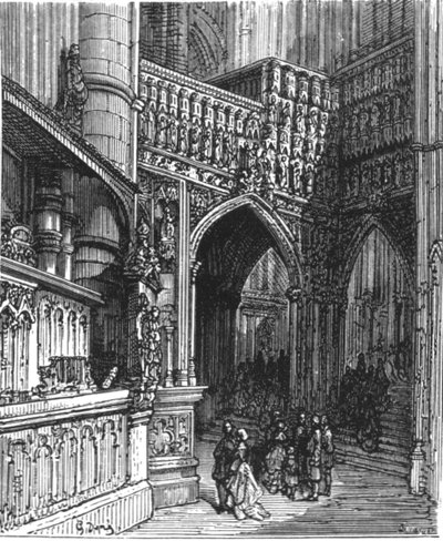 In der Abtei - Westminster, 1872 von Gustave Dore