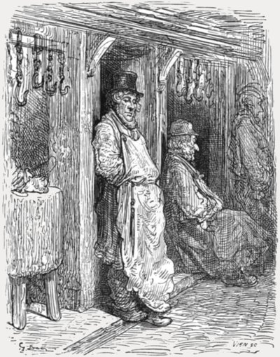 Jüdische Metzger - Aldgate, 1872 von Gustave Dore