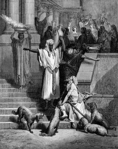 Lazarus und der reiche Mann von Gustave Dore