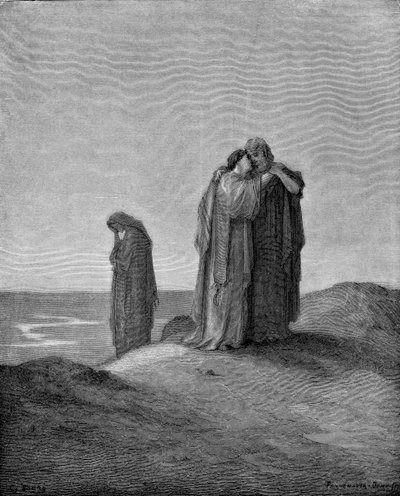 Naomi und ihre Schwiegertöchter von Gustave Dore