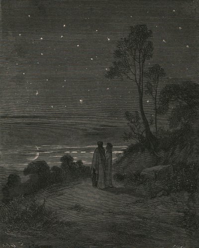Nun war der Tag vergangen, ca. 1890 von Gustave Dore