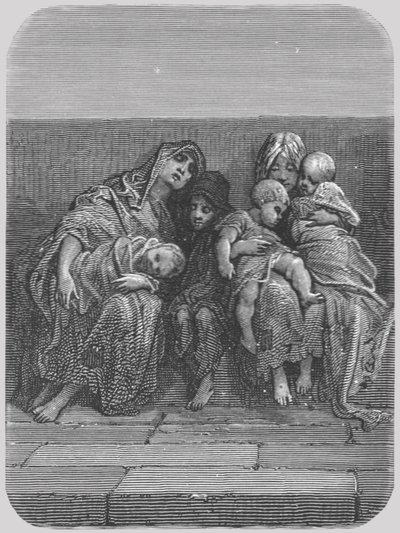 Rast auf der Brücke, 1872 von Gustave Dore