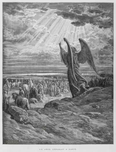 Der Engel erscheint Josua von Gustave Dore