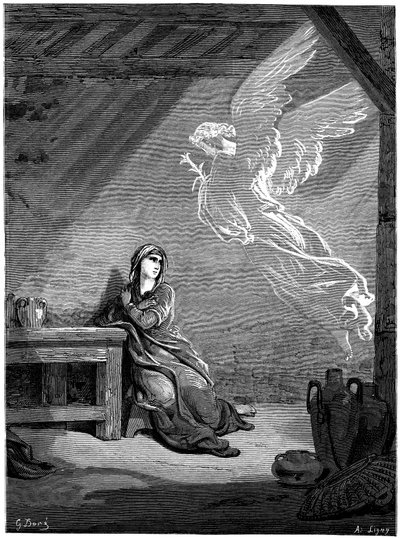 Die Verkündigung von Gustave Dore