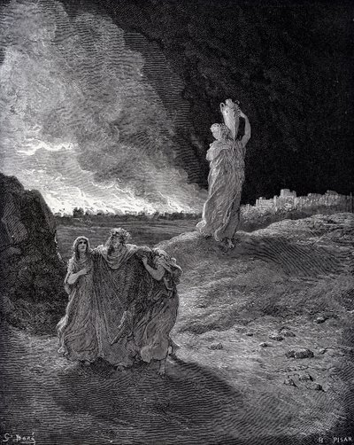 Die Zerstörung von Sodom von Gustave Dore