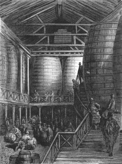 Die großen Fässer von Gustave Dore