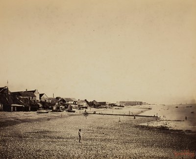 Der Strand von Sainte-Adresse von Gustave Le Gray