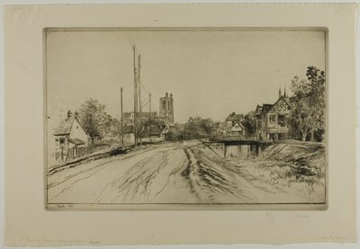 Schleuse des neuen Kanals, Troyes von Gustave Leheutre