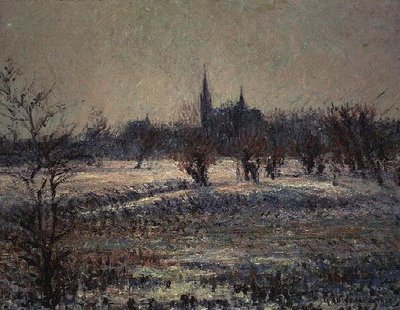 Weißer Frost von Gustave Loiseau