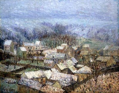 Winter in Pontoise von Gustave Loiseau