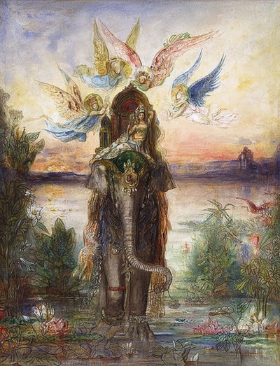 Der Heilige Elefant von Gustave Moreau