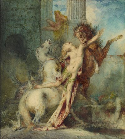 Diomedes von Pferden verschlungen von Gustave Moreau