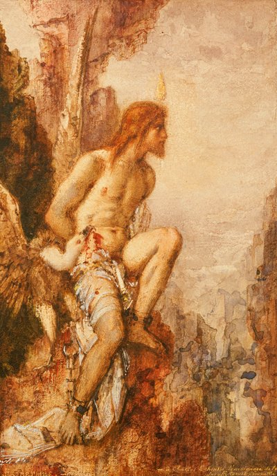 Die Folter des Prometheus von Gustave Moreau