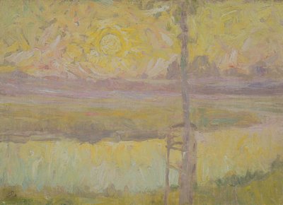 Garten in Laethem-Saint-Martin, ca. 1910 von Gustave de Smet