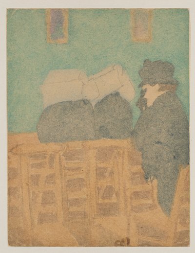 Figuren in der Kirche von Gwen John
