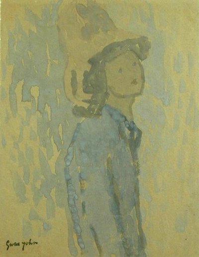 Mädchen mit Hut von Gwen John