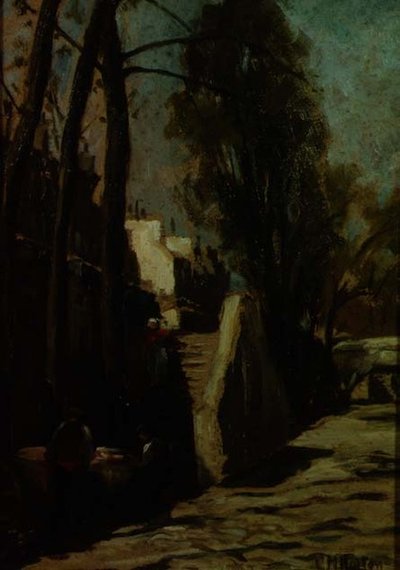 Straßenszene von Gwendoline Margaret Hopton