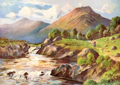Am Fluss Conan, Ross-Shire von HC Begg
