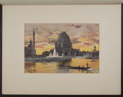 Verwaltungsgebäude, Abendstimmung von H.D. Nichols