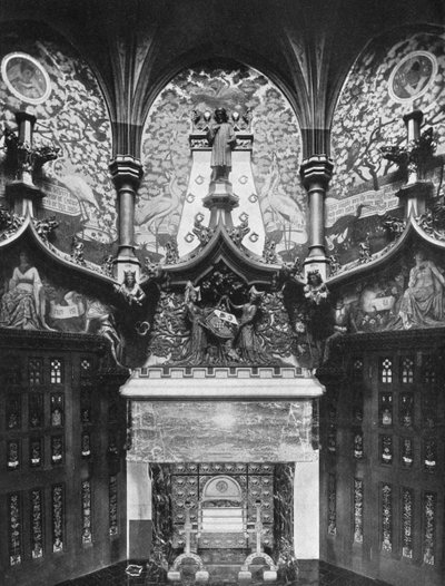 Der Chaucer-Raum, Cardiff Castle, Wales, 1924-1926 von HN King