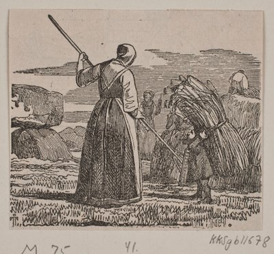 Illustration zu "Gjordemoderen og Trolden" von H. C. Henneberg