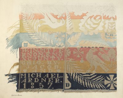 Jacquard-Decke von H. Langden Brown