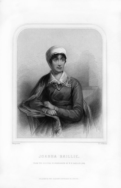 Joanna Baillie, schottische Dichterin und Dramatikerin, 1870 von H. Robinson