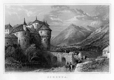 Schenna, 19. Jahrhundert von H. Winkles