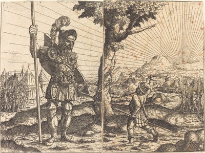 David und Goliath von Hanns Lautensack