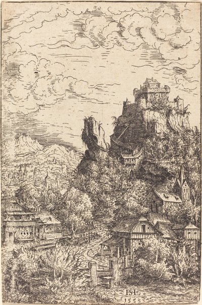 Landschaft mit Schloss von Hanns Lautensack