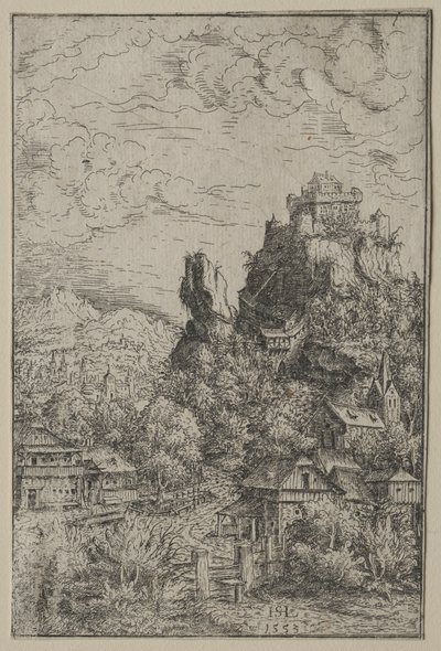 Landschaft mit einem Schloss von Hanns Lautensack
