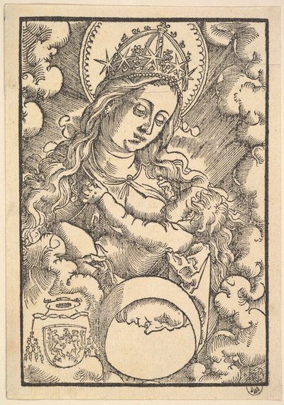 Stillende Madonna, aus Enchiridon poeticum, 1515 von Hans Baldung