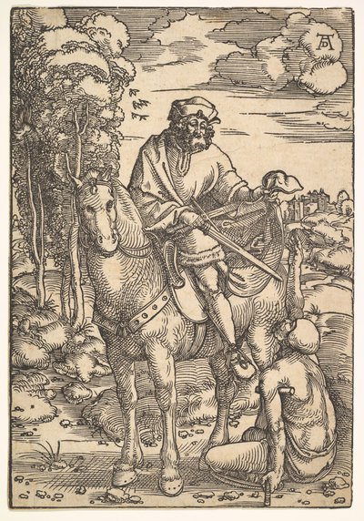 Sankt Martin zu Pferd, 15.-16. Jahrhundert von Hans Baldung