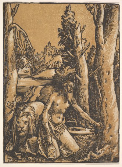Heiliger Hieronymus in der Wüste, ca. 1511 von Hans Baldung