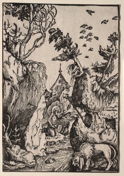 Der heilige Hieronymus in der Wildnis von Hans Baldung