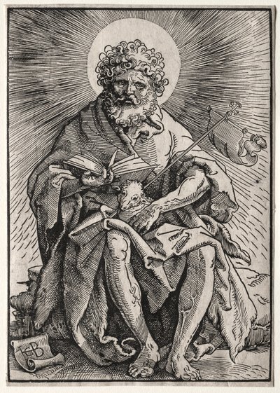 St. Johannes der Täufer, ca. 1518-19 von Hans Baldung